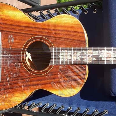 Blueberry Guitar Classical Nylon String 2023 - Hand Carved & Handmade image 8