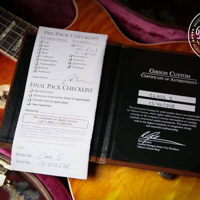Gibson USA Custom Shop Les Paul Class 5 Kentucky Bourbon Burst image 3