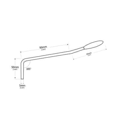 Wilkinson 5mm Push-in Tremolo Arm Whammy Bar Vibrato Arm for Korea Wilkinson WVC/WV2/WV6 Tremolo Bridge, Black with Black Tip image 8