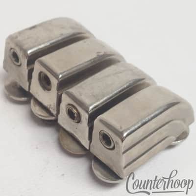Leedy 4x Beavertail Tom/Snare Drum Lugs Nickel Elkhart USA 40s-50s Circle Washer image 2