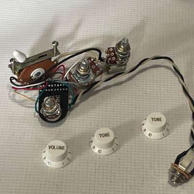 2000's Fender Upgraded Stratocaster Guitar Electronics Wiring Harness Seymour Duncan Liberator, Orange Drop Capacitor image 1