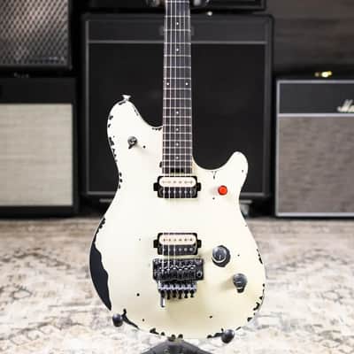 EVH Limited Edition Wolfgang Special Striped Series Electric Guitar - Distressed Ivory image 4