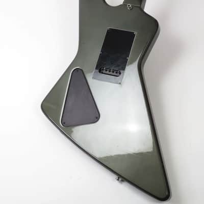1983 Hamer Blitz Guitar - Pewter Dark Green Metallic - Sustain Block Tremolo, Original Hardshell Case image 9