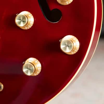 Epiphone Jorma Kaukonen Signature JA-Riviera, Cherry w/ Hardshell Case - Used image 17
