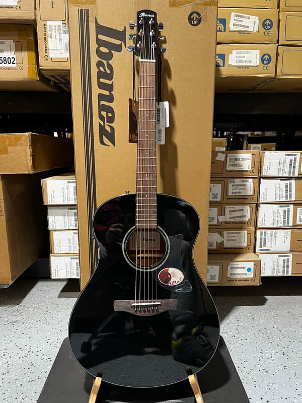 Ibanez AAM100EBK Advanced Acoustic Auditorium Acoustic-electric Guitar - Black image 1