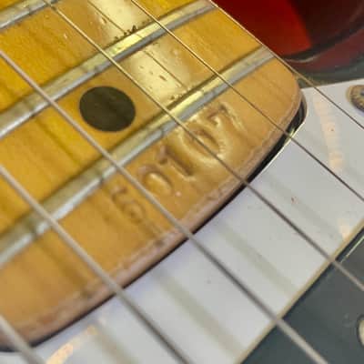 Fernandes Burny Custom strat c 1975 Sunburst original vintage mij japan matsumoku image 7