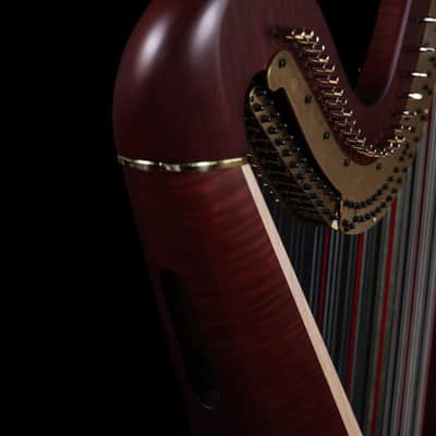 Lyon & Healy Chicago CGX - Chicago Line Pedal Harp - Mahogany image 6