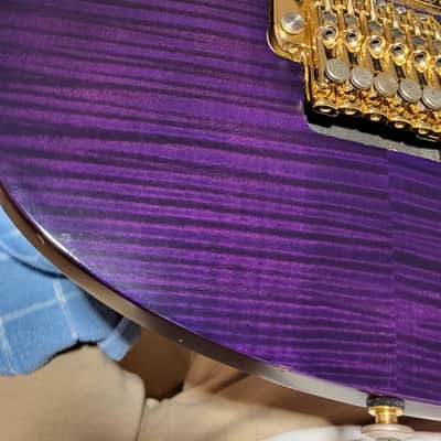 Ibanez EGEN18-TVF Herman Li Signature with Rosewood Fretboard 2008 - 2016 - Transparent Violet Flat image 7