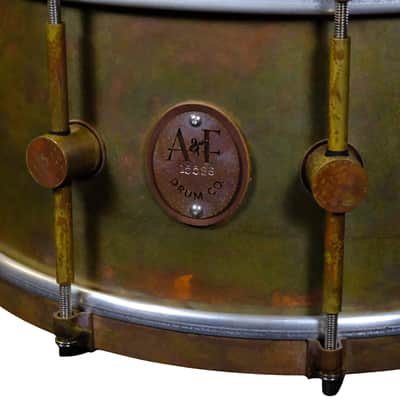 A&F Drum Co. Raw Brass Snare Drum 6.5 x 14 image 6
