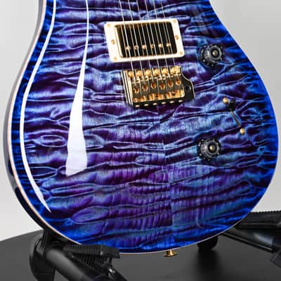PRS Custom 24 Wood Library w/ 10-Top, Brazilian Rosewood, & 58/15 LT Pickups- Violet Blue Burst 2026 (0423892) image 13