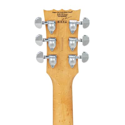 SPECIAL OFFER!! Vintage REVO Series 'Waverider' Electric Guitar ~ 3 Tone Sunburst image 6