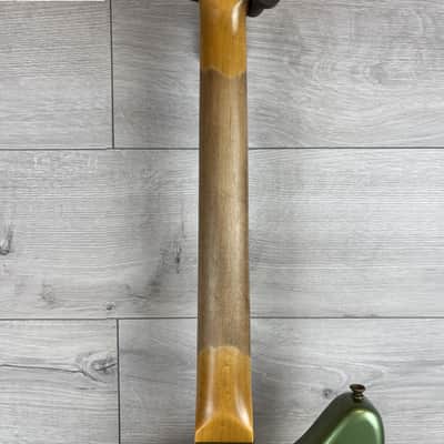 FENDER 1965 Jaguar Journeyman Relic, 3A Rosewood Fingerboard, Super Faded Olive Green Metallic image 7