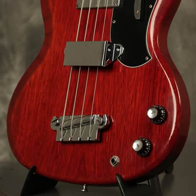 1965 Gibson EB-0 Bass Cherry wide nut width image 6