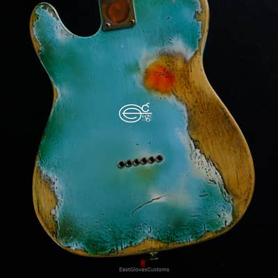 Fender Telecaster Daphne Blue Heavy Aged Relic image 7