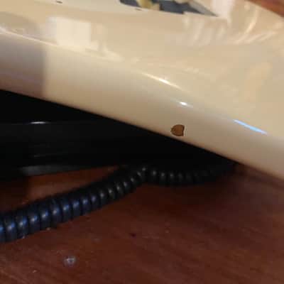 1989 Fender Squier MIK White Strat Stratocaster Body Floyd Rose Vintage HSS 80s image 6