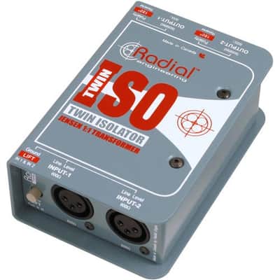 Radial Engineering Twin-Iso Line Level isolator, Passive 2 Channel image 1