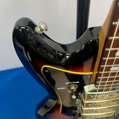 Vintage 1960's Teisco Del Rey ET-440 Spectrum 4 Sunburst Electric Guitar Made in Japan image 13
