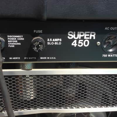 Plush Super 450 Tube Combo Amp 1972 Black Tuck N Roll Kustom Amplifier Twin 2x12 Speakers image 11