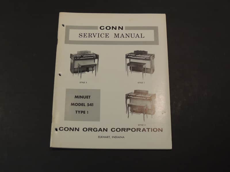 Conn Minuet Model 541 Type 1 Service Manual