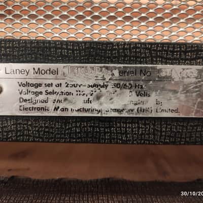 1972 Laney Supergroup PA Tube Amp Head Shell image 7