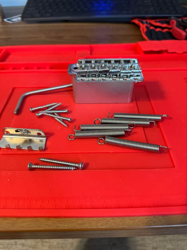 Callaham Vintage S Model Strat Bridge Assembly 2010s - Chrome image 1