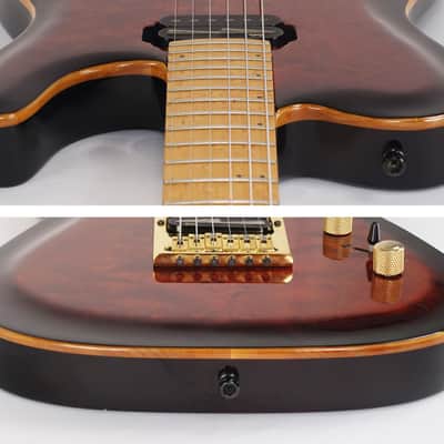 1995 Godin Artisan TC Quilt Top Sunburst with Hardshell Case image 5
