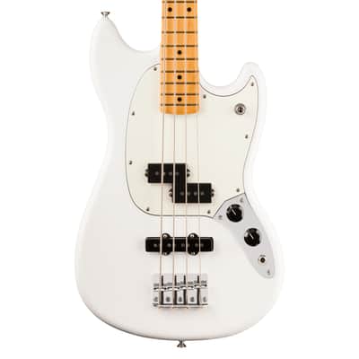 Used Fender Player II Mustang Bass PJ - Polar White w/Maple FB image 1