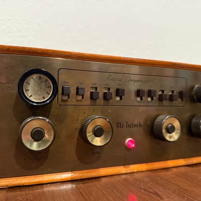 Immagine MCINTOSH C-8 Record Compensator Mono Tube Preamp with Power Supply - 2