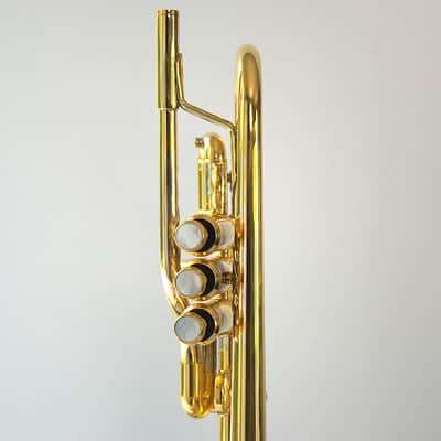 VERY RARE SPECIMEN BACH SPADA STRADIVARIUS EL Eb TRUMPET GOLD PLATED CONVERSION 236 image 6