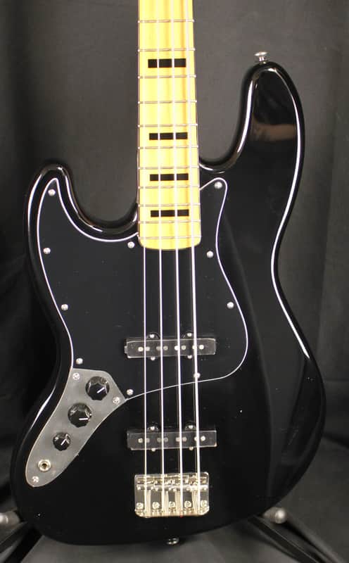 Squier Classic Vibe 70's Jazz Bass Left Handed Electric Bass Guitar Black image 1