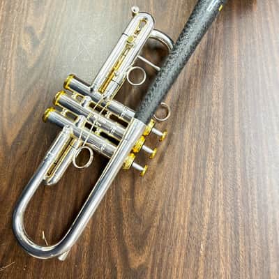 daCarbo C trumpet Carbon fiber material silver plated and gold trim image 1