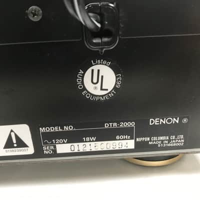 Denon DTR-2000 Digital Audio Tape Deck image 8