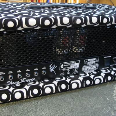 Hovercraft Caribou Stage IV spec OpArt 'ODdS' custom OVERDRIVE Black / White mohair elephant image 11