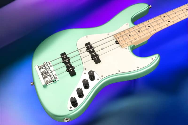 Sadowsky MetroLine 21-Fret Vintage J/J Bass-Swamp Ash Body-4 String-Solid Sage Green Metallic Satin image 1