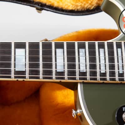 2022 Gibson Custom Shop Les Paul Custom Axcess Floyd Rose Olive Drab w/ OHSC + COA image 5