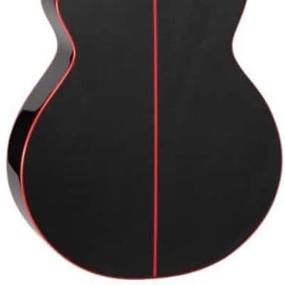 Mint Takamine GF49CE CB FX-Size Cutaway Acoustic Electric Guitar, Cosmic Black Finish image 5