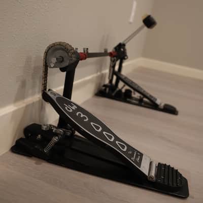 DW 3000 Series Double Bass Drum Pedal (DWCP3002), Dual Chain Turbo Drive, Excellent Condition image 4