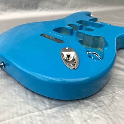 new Strat Stratocaster Style Guitar Body  in miami blue image 2
