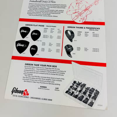 Gibson Guitar Polish & “Take Your Pick” Accessories Flyer – c. 1972–1974 image 2