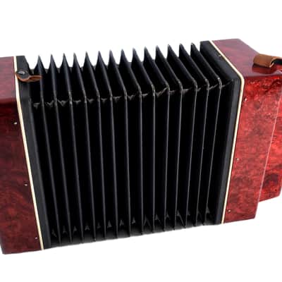Vintage Marichka Button Accordion, USSR Concertina, Folk Instrument image 22