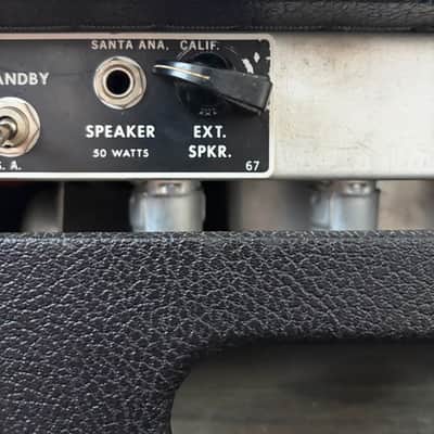 Fender Bassman 2-Channel 50-Watt Guitar Amp Head 1964 - 1967 - Black Panel image 4