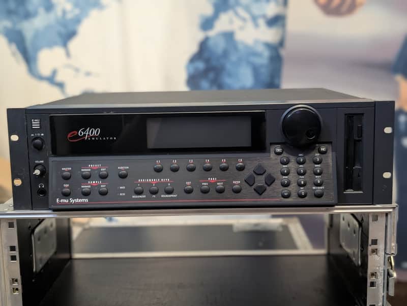 E-MU Systems E6400 Emulator Rackmount 64-Voice Sampler Workstation 1996 - Black image 1