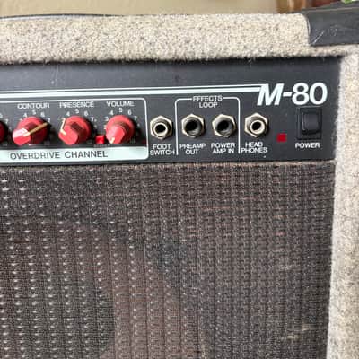 Fender M-80 2-Channel 80-Watt 1x12" Solid State Guitar Combo 1989 - 1994 - Grey Carpet USA image 7