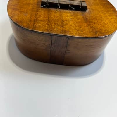 Vintage M Nunes Rare Koa Ukulele Southern California Music Company image 5