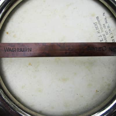 Washburn Model C Tenor Banjo, 1920's, 17 Fret, 11 3/4" Head, Tone Ring, Kershner Tailpiece, Case image 8