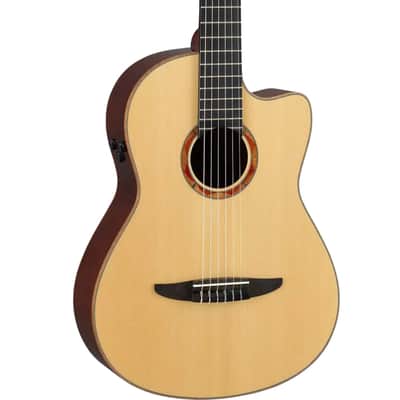 Yamaha Ncx - Acoustic-Electric Classical Guitar; Solid Sitka Spruce Top; Solid Walnut Back And Sides; Mahogany Neck; Ebony Fingerboard; Atmosfeel (Undersaddle Pickup + Contact Sensor + Mic);  Carry Bag; Natural image 6