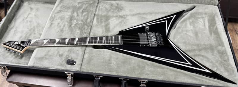 ESP LTD Alexi Sawtooth SE Alexi Laiho Signature 2026 Black with White Pinstripe image 1