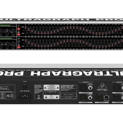 BEHRINGER FBQ3102HD ULTRAGRAPH-PRO EQUALIZZATORE 31 BANDE STEREO RILEVATORE FEEDBACK AMPLIFICATORI OPERAZIONALI BASSO RUMORE 4580 image 2
