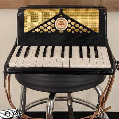 Artisan Royal Accordion, Black, 25/12, Hardshell Case - Used image 2