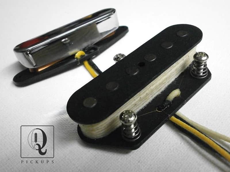 Telecaster Custom ALNICO 3 Hot Guitar Pickups SET Bridge 13k Neck 7,6k Hand Wound Fender Q pickups image 1